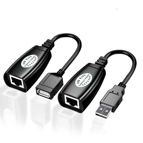 Qport Q-ux2  Usb 60m Cat 5-6 Uzatma Cihazı - Resim 2