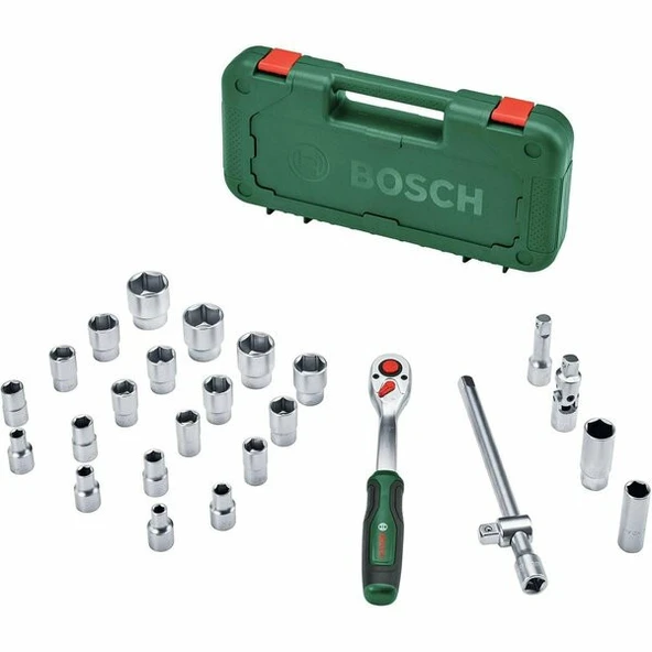 Bosch 1600A02Z9F 1/2'' Cırcırlı 25 Parça Lokma Takımı ürün görseli 1