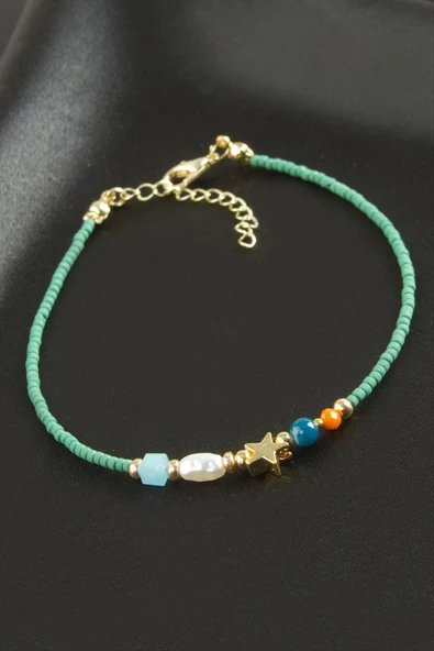 Karışık Miyoki Boncuk Bileklik - Resim 2