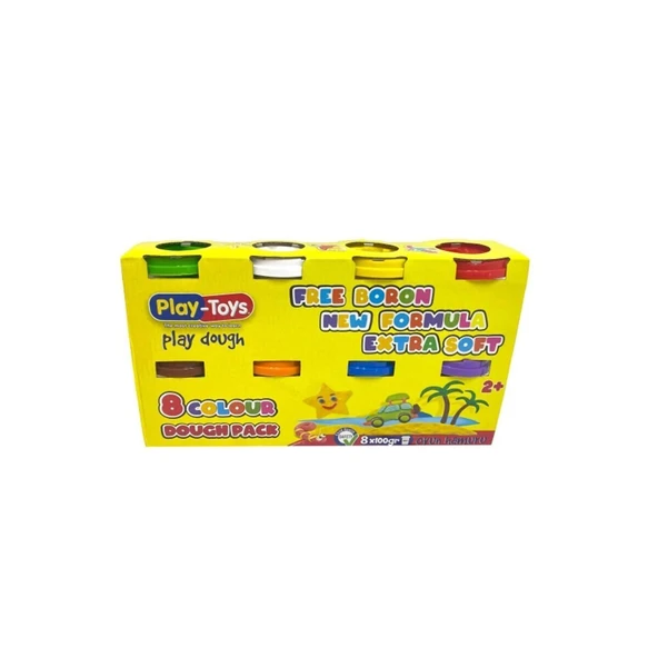 1727 PLAY-TOYS 8X100 GR OYUN HAMURU ürün görseli 1