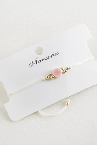 Yuvarlak Makrome İp Bileklik - Resim 7