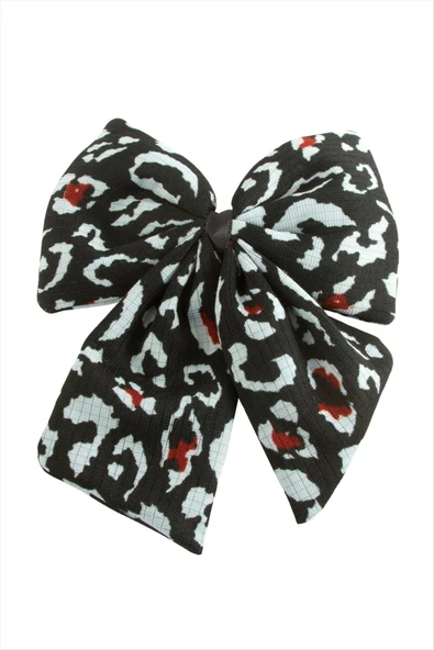 Leopar Desenli Fiyong Otomatik Toka 14 cm - Resim 4