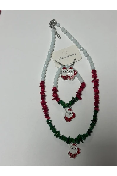 2026 Yılbaşı Doğaltaş Set Kolye - Resim 2