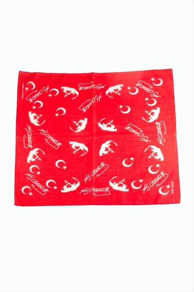 Ayyıldız Desenli Bandana 50*50 ürün görseli