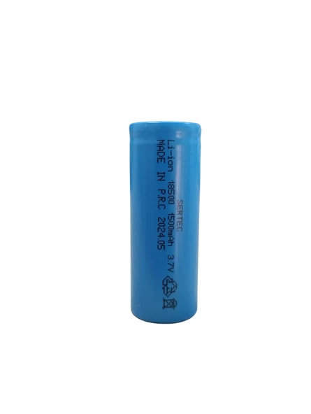 3.7V Li-ion 18500 1500 mAh 10C Şarjlı Pil ürün görseli