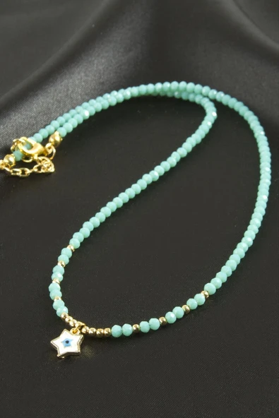 Karışık Kristal Kolye 1 Adet - Resim 11