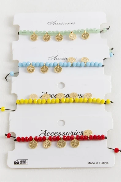 Para Kristal Makrome İp Bileklik ürün görseli