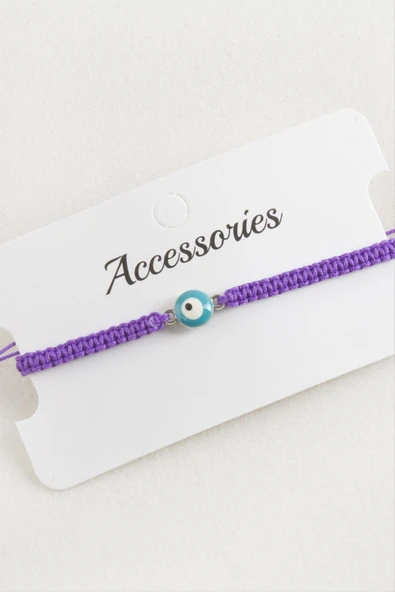 Nazar Makrome Örgülü Bileklik - Resim 4