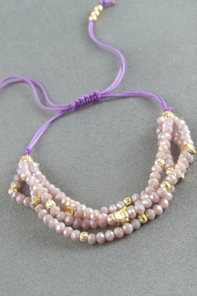 4'lü Karışık Kristal Bileklik - Resim 4