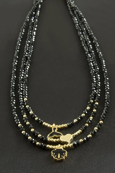 Karışık Kristal Kolye 1 Adet - Resim 4