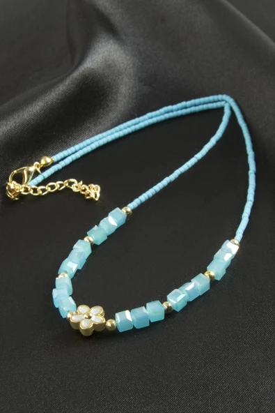 Karışık Figürlü Miyoki Boncuk Küp Kristal Kolye 1 Adet - Resim 6