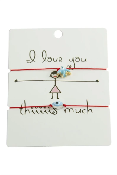 Kırlangıç Nazar İp Bileklik 2 Adet - Resim 2