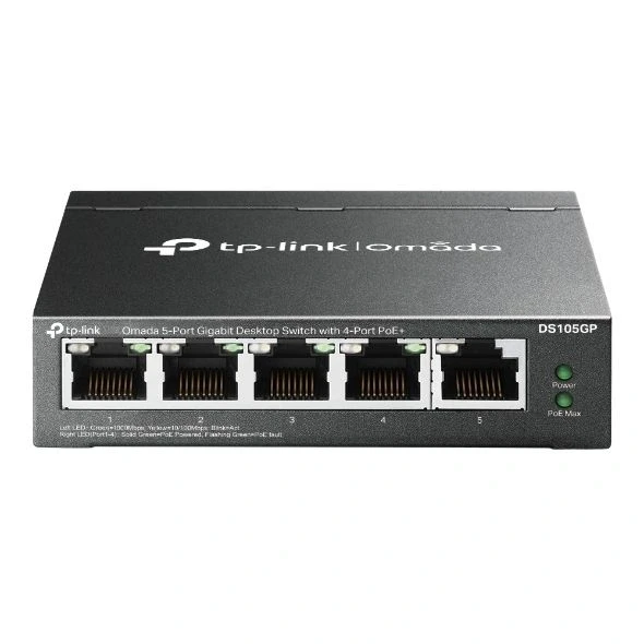 Omada Rr Ds105gp 65w 5ge Switch,4ge Poe,250m Poe ürün görseli
