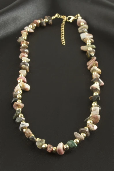 Hint Akik Kırık Doğaltaş Kolye - Resim 2