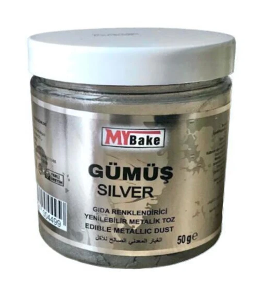 TOZ SİM  METALİK MY BAKE 50 GR GÜMÜŞ ürün görseli