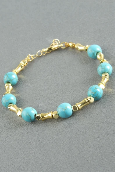 Ceyt Taşlı Metal Bileklik - Resim 2