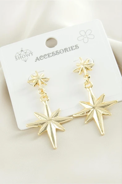 Şimşek Metal Küpe - Resim 3