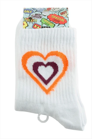 Kalp Kolej Çorap 8*28 ürün görseli