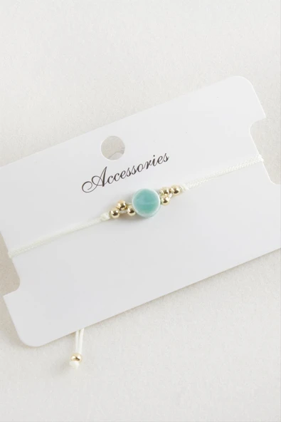 Yuvarlak Makrome İp Bileklik - Resim 3