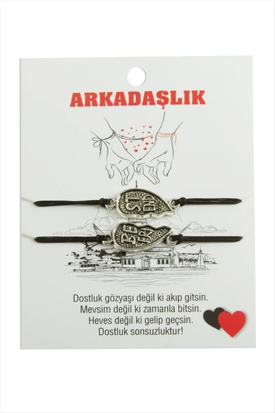 Best Friends Arkadaş Deri Bileklik - Resim 3