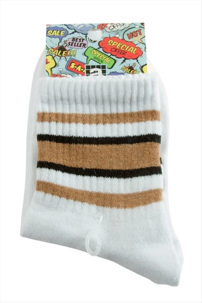 Çizgili Kolej Çorap 8*28 ürün görseli