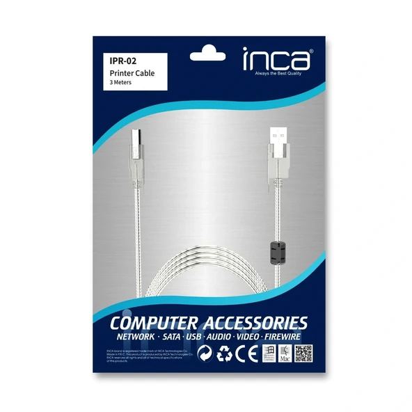 Inca Ipr-02 3m Usb 2.0 Yazıcı Kablosu - Resim 7