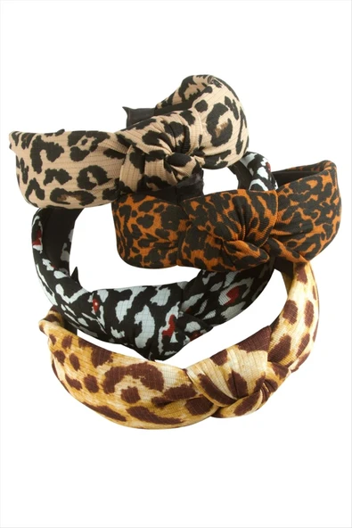 Leopar Desenli Fiyong Taç ürün görseli