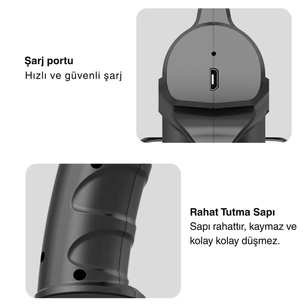 ShopyTech 280 ml Nano Mavi Işıklı Şarjlı Sprey Tabancası Kablosuz Atomizer İnce Sis & 1,1.5 m Menzil USB Şarjlı - Resim 5