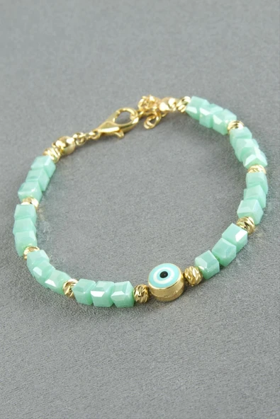 Karışık Figürlü Küp Kristal Bileklik - Resim 9