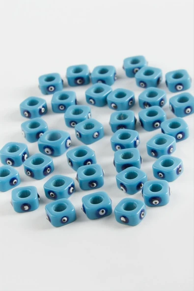 Cam Nazar Küp Boncuk 1 Adet ürün görseli