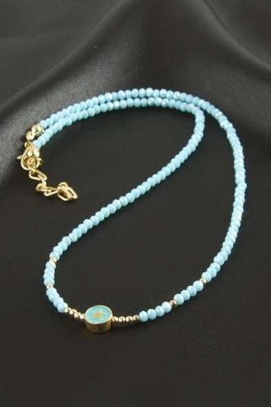 Karışık Kristal Kolye 1 Adet - Resim 8