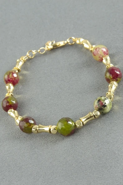 Ceyt Taşlı Metal Bileklik - Resim 8