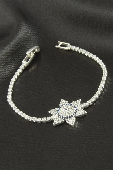 Yıldız Zirkon Taşlı Çocuk Bileklik 16 cm - Resim 2