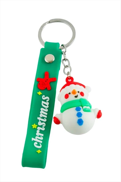 Kardan Adam Yılbaşı Silikon Anahtarlık ürün görseli