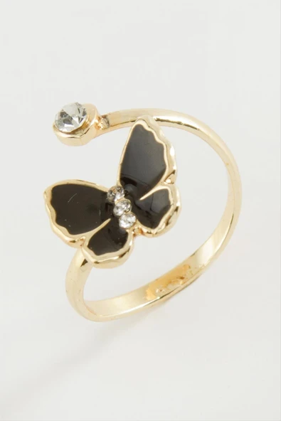 Kelebek Taşlı Mineli Yüzük Küçük ürün görseli