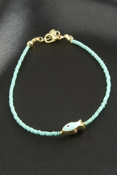 Balık Mineli Miyoki Boncuk Bileklik - Resim 2