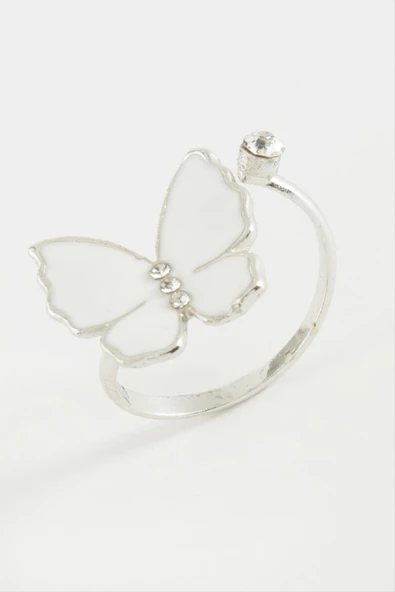 Kelebek Taşlı Mineli Yüzük - Resim 3