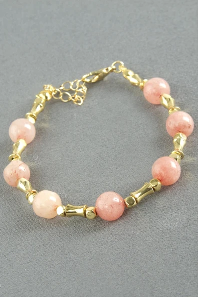 Ceyt Taşlı Metal Bileklik - Resim 6