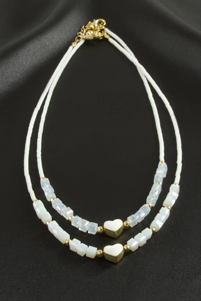 Karışık Figürlü Miyoki Boncuk Küp Kristal Kolye 1 Adet - Resim 8