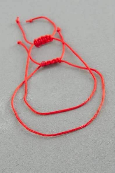 Kader Bağı Kırmızı İp Bileklik - Resim 2