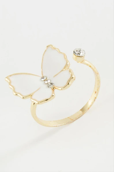 Kelebek Taşlı Mineli Yüzük Küçük ürün görseli