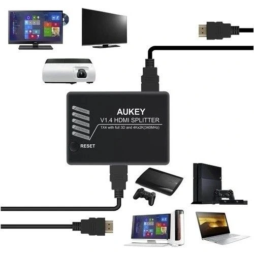 Daytona Aukey Ha-h02 4'lü Hdmı Çoklayıcı,fhd 4k/3d - Resim 2