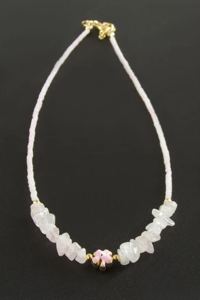 Miyoki Boncuk Küp Kristal Kolye 1 Adet - Resim 2