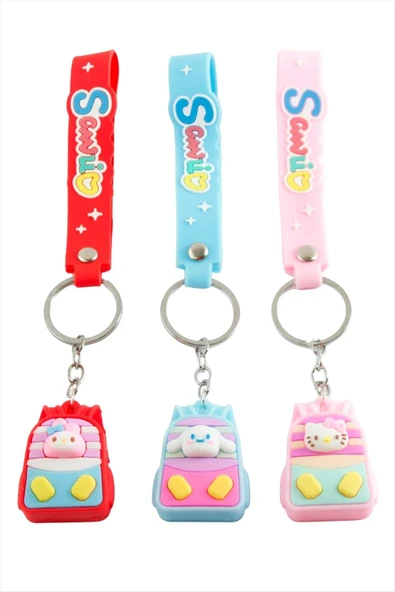 Sırt Çantası Çzgflm Karakteri Silikon Anahtarlık - Resim 3