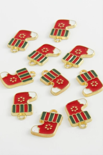 Yılbaşı Çorap Mineli Kolye Ucu 1 Adet - Resim 3