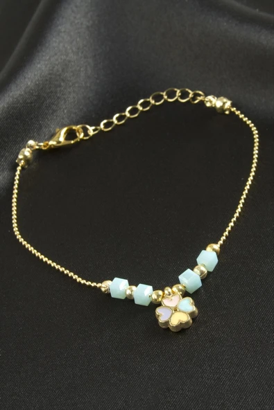 Yonca Küp Kristal Bileklik - Resim 2