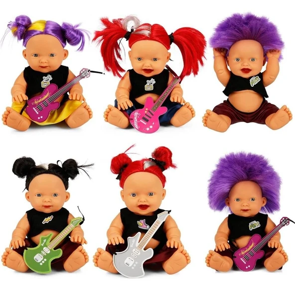 020050 SABC-NİL-BEBEK PUNK RENKLİ SAÇLI 2A.3R. -1 adet stokta olan gönderilir ürün görseli