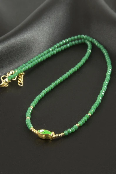 Karışık Kristal Kolye 1 Adet - Resim 9