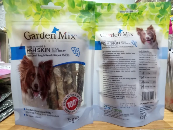 Garden Mix Fish Skin Köpek Ödülü 75 gr 3 Paket ürün görseli 1