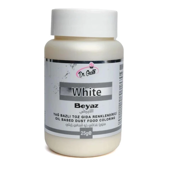 YAĞ BAZLI TOZ BOYA DR.GUSTO 25 GR BEYAZ ürün görseli